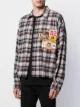 Image 2 of Dsquared2 plaid logo patch shirt