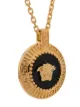 Versace Medusa head medallion necklace