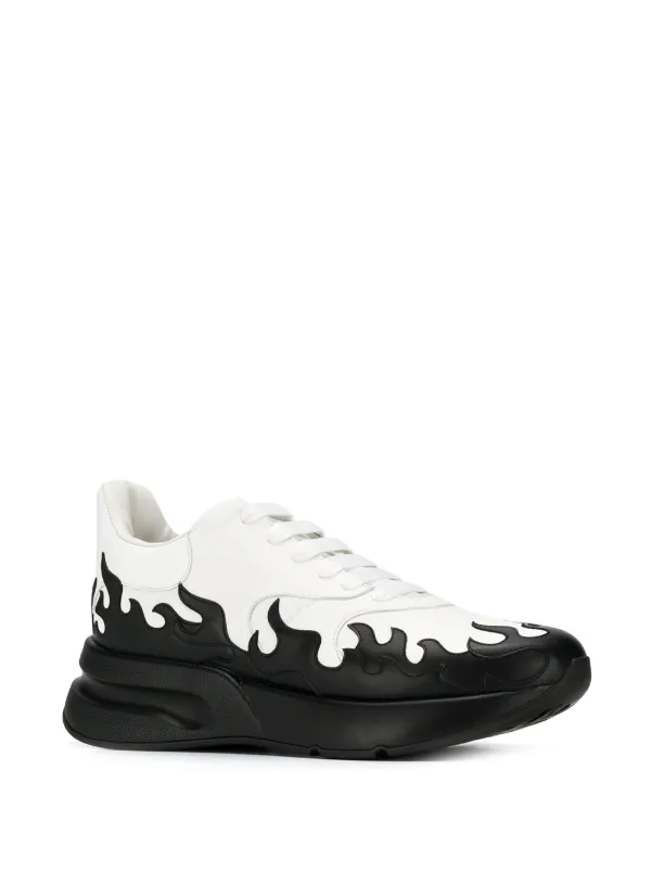 alexander mcqueen flame sneakers