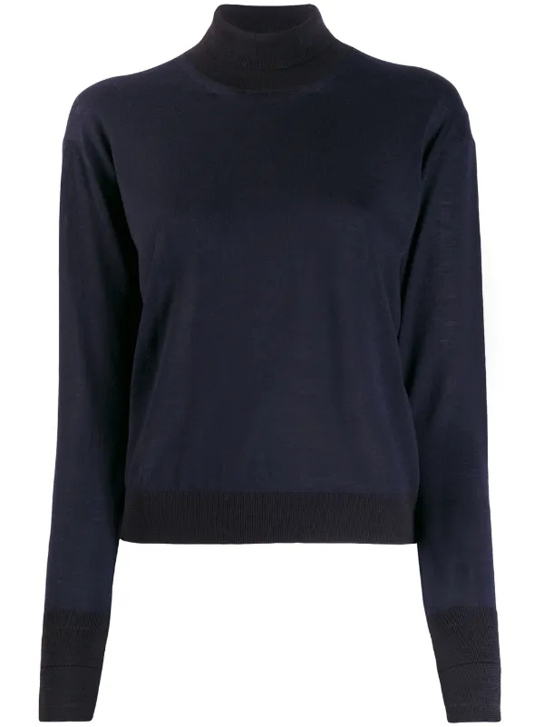 Golden Goose Roll Neck Jumper in Blue