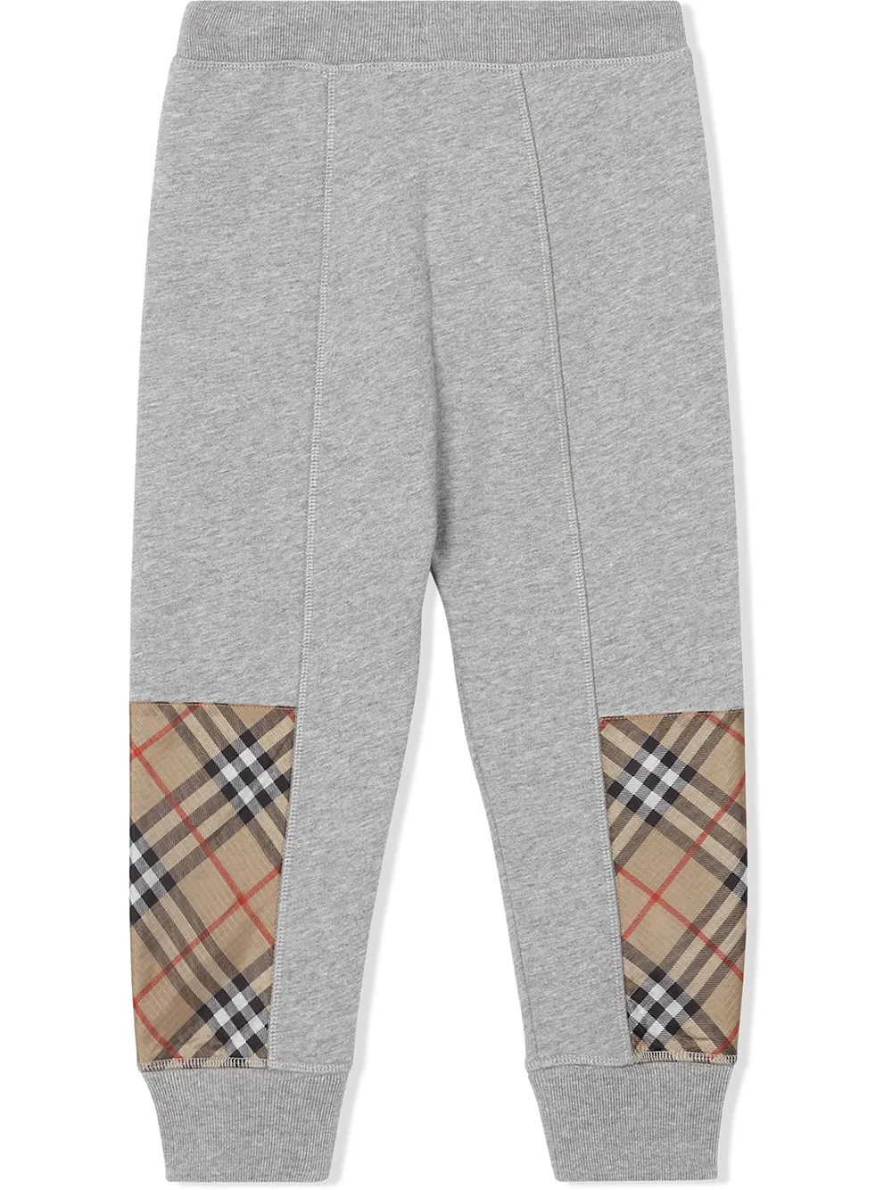 фото Burberry kids спортивные брюки со вставками в клетку vintage check