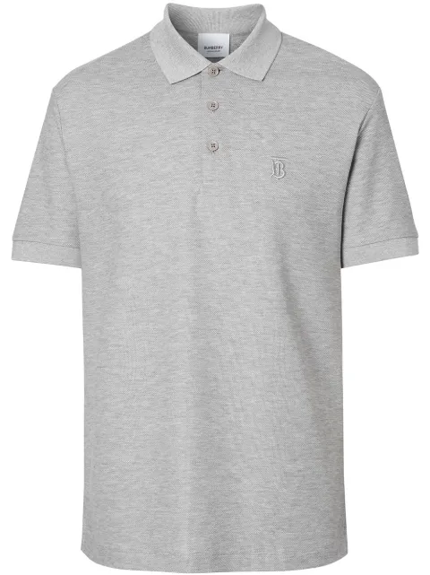 Burberry Monogram Motif Cotton Piqué Polo Shirt