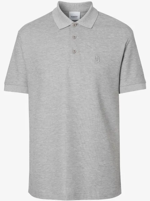 Burberry playera tipo polo de piqué con motivo de monograma