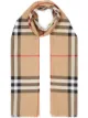 Image 1 of Burberry Lightweight Check Wool and Silk Scarf