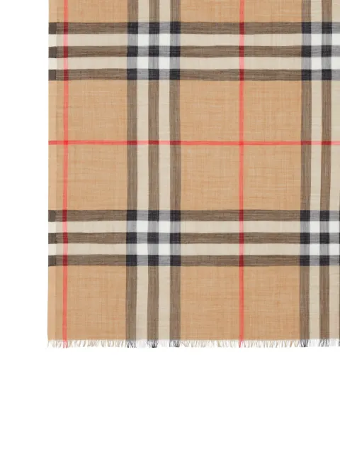 Burberry Lightweight Check Wool and Silk Scarf 8018468 - 3