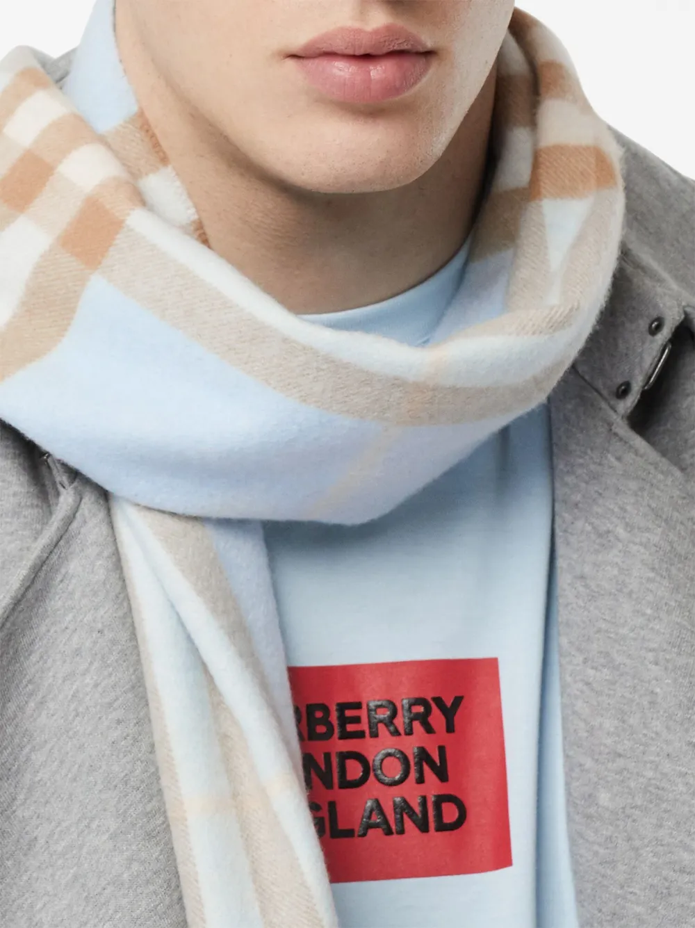 Burberry classic check cashmere scarf cheap
