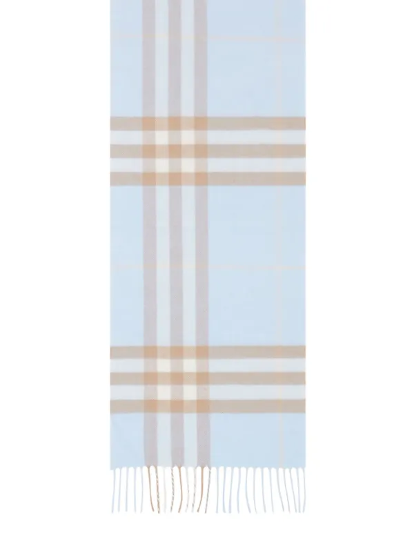 Blue burberry cashmere scarf sale