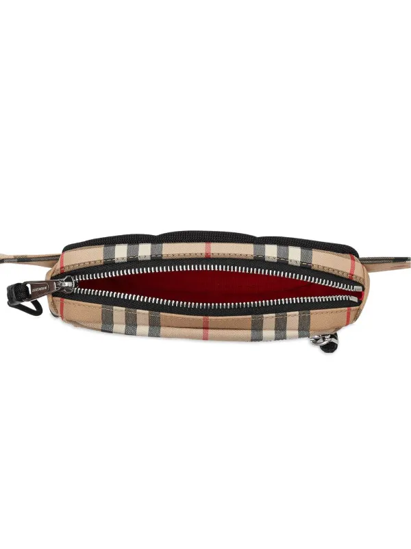 burberry check bum bag