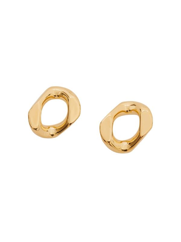 burberry chain link earrings