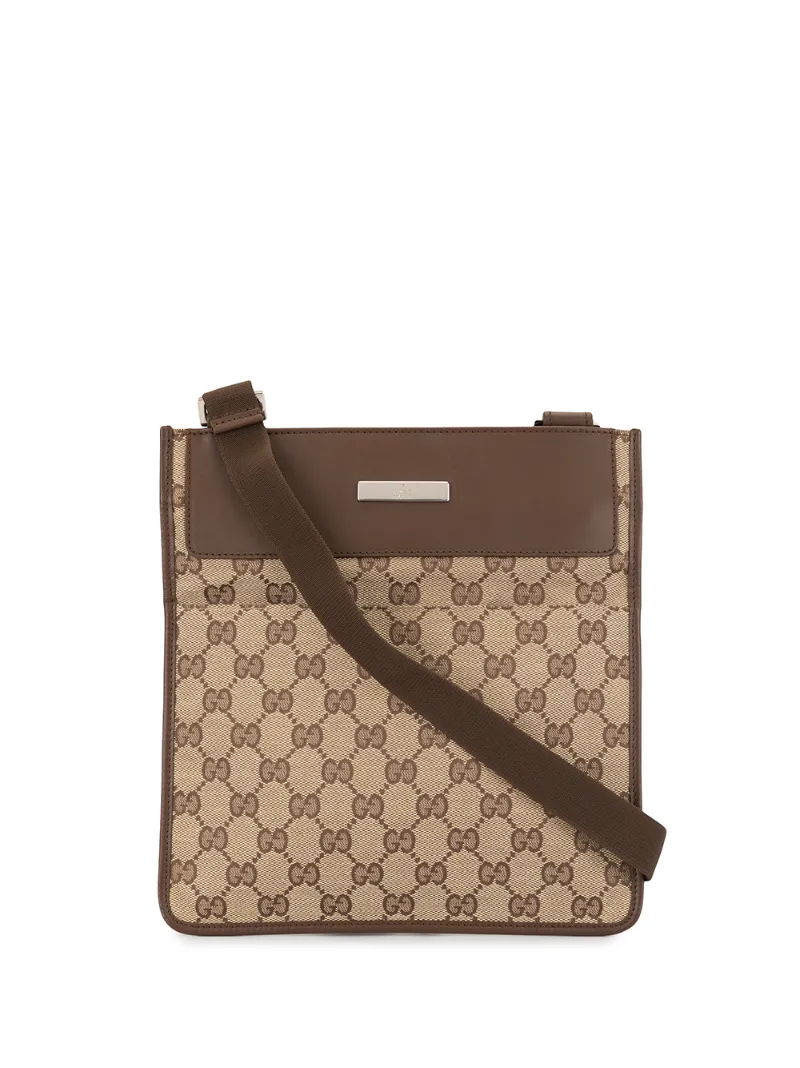 Gucci Gg Supreme Crossbody Bag In Brown ModeSens