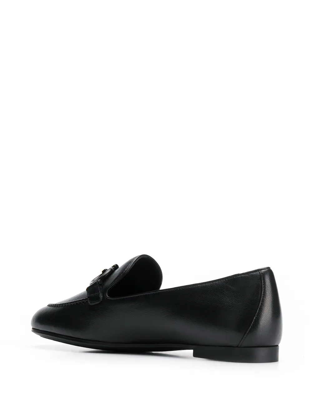 Ferragamo loafers with buckle detail Black
