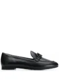 Ferragamo loafers with buckle detail - Black