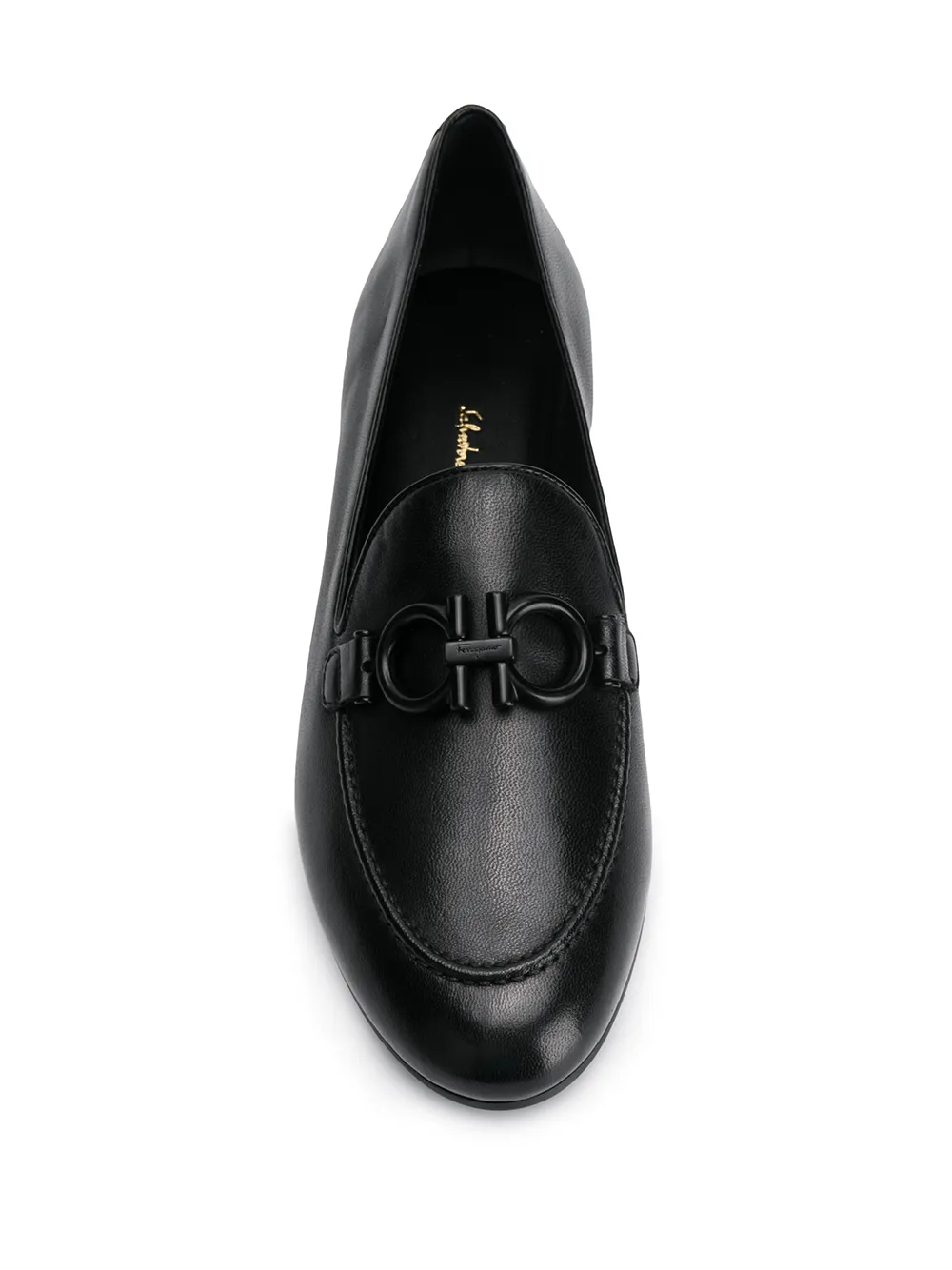 Ferragamo loafers with buckle detail Black