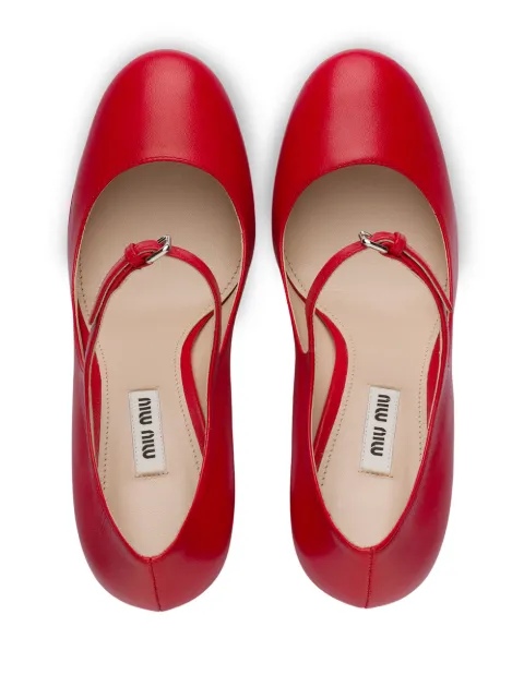 Miu Miu Platform Mary Jane Pumps - Farfetch