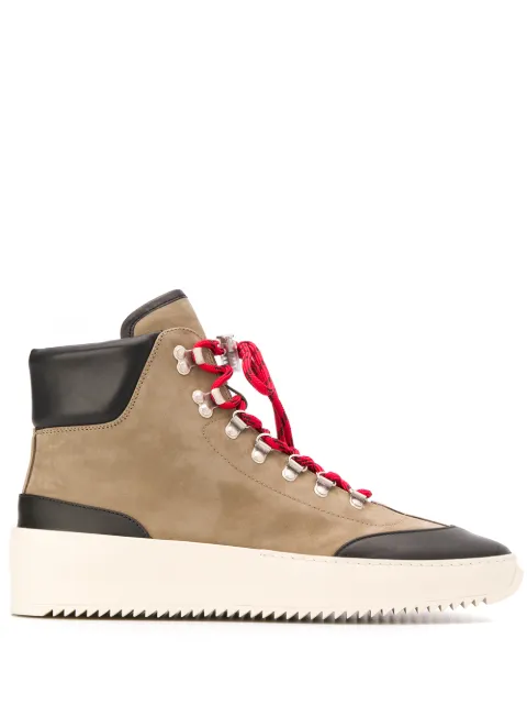 Click to view more detailed imagery on our partner's website Fear Of God 6Th Collection Hiker Suede High-Top Sneakers In Neutrals