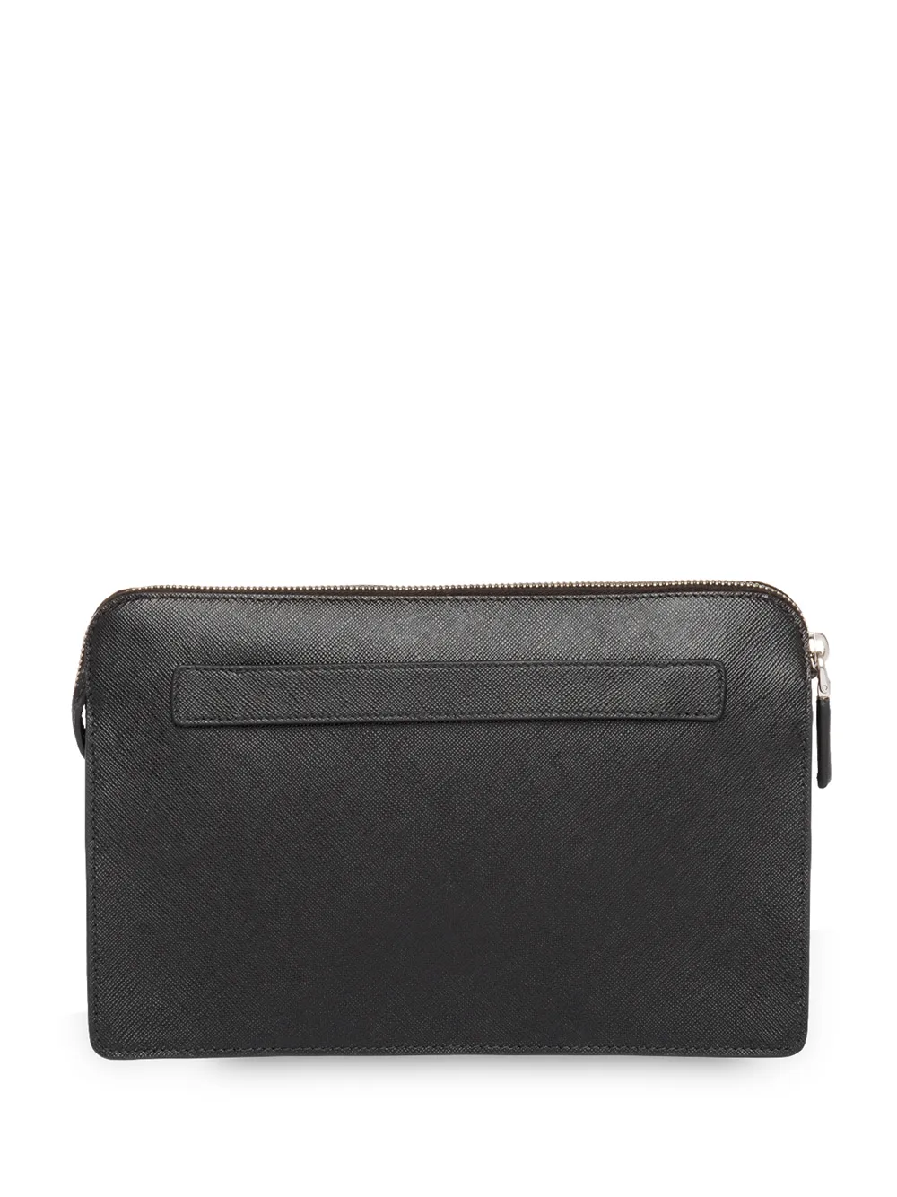 Prada Clutch met logo plakkaat Zwart