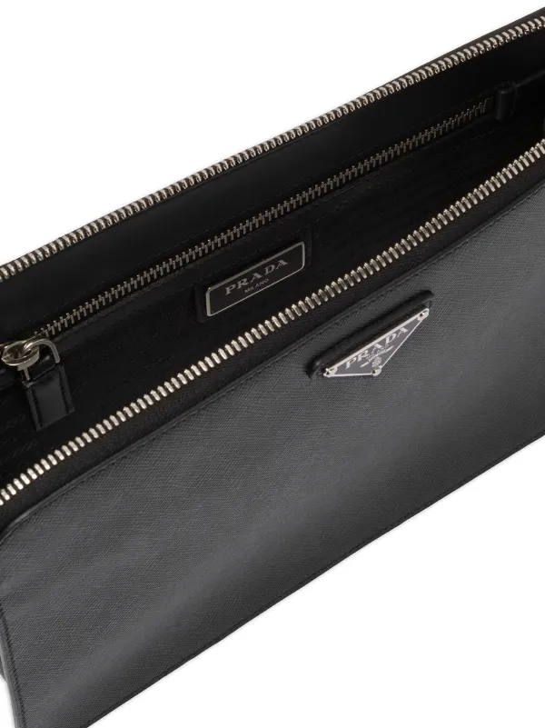 クラッチバッグ PRADA 1MV204.QHH Clutches Black Small Saffiano Leather Wallet | PRADA