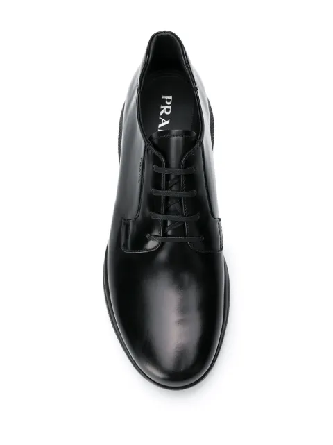 prada mens patent leather shoes