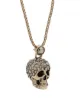 Alexander McQueen pave skull necklace