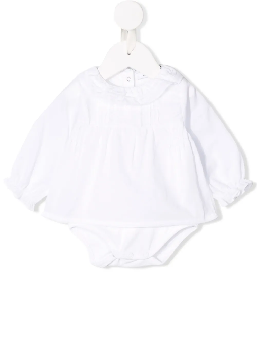 

Knot longsleeved body blouse - White