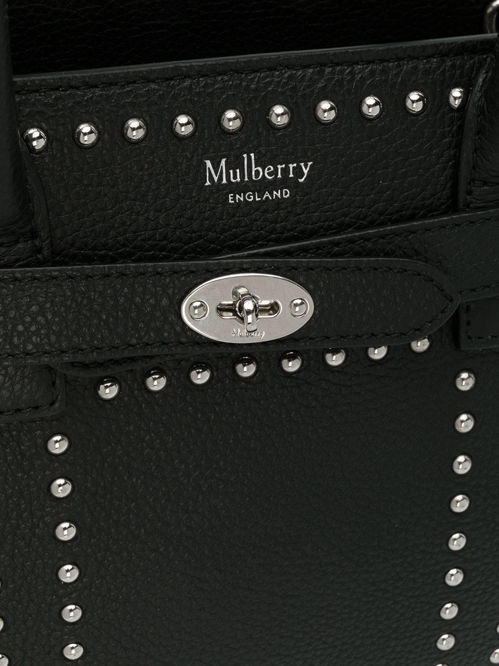 фото Mulberry маленькая сумка-тоут Bayswater с заклепками