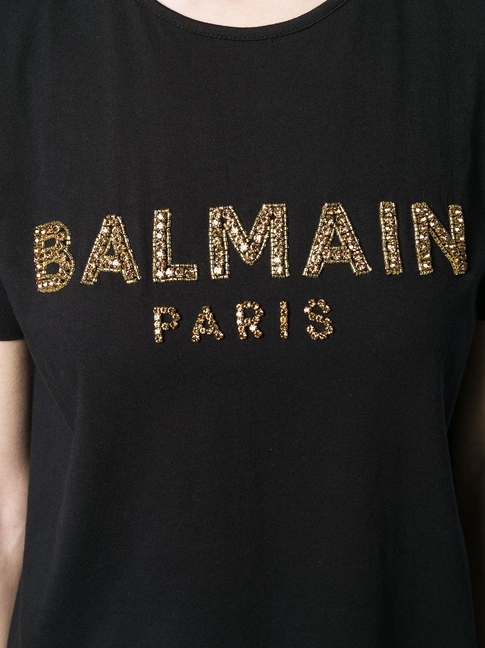 фото Balmain футболка с вышитым логотипом