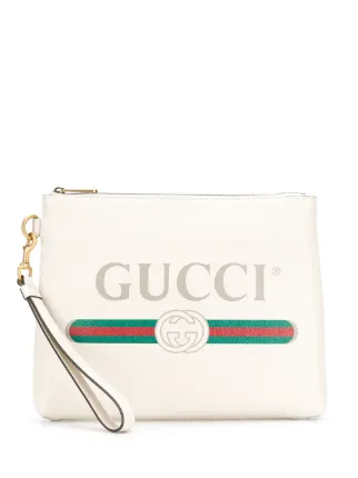 gucci print clutch