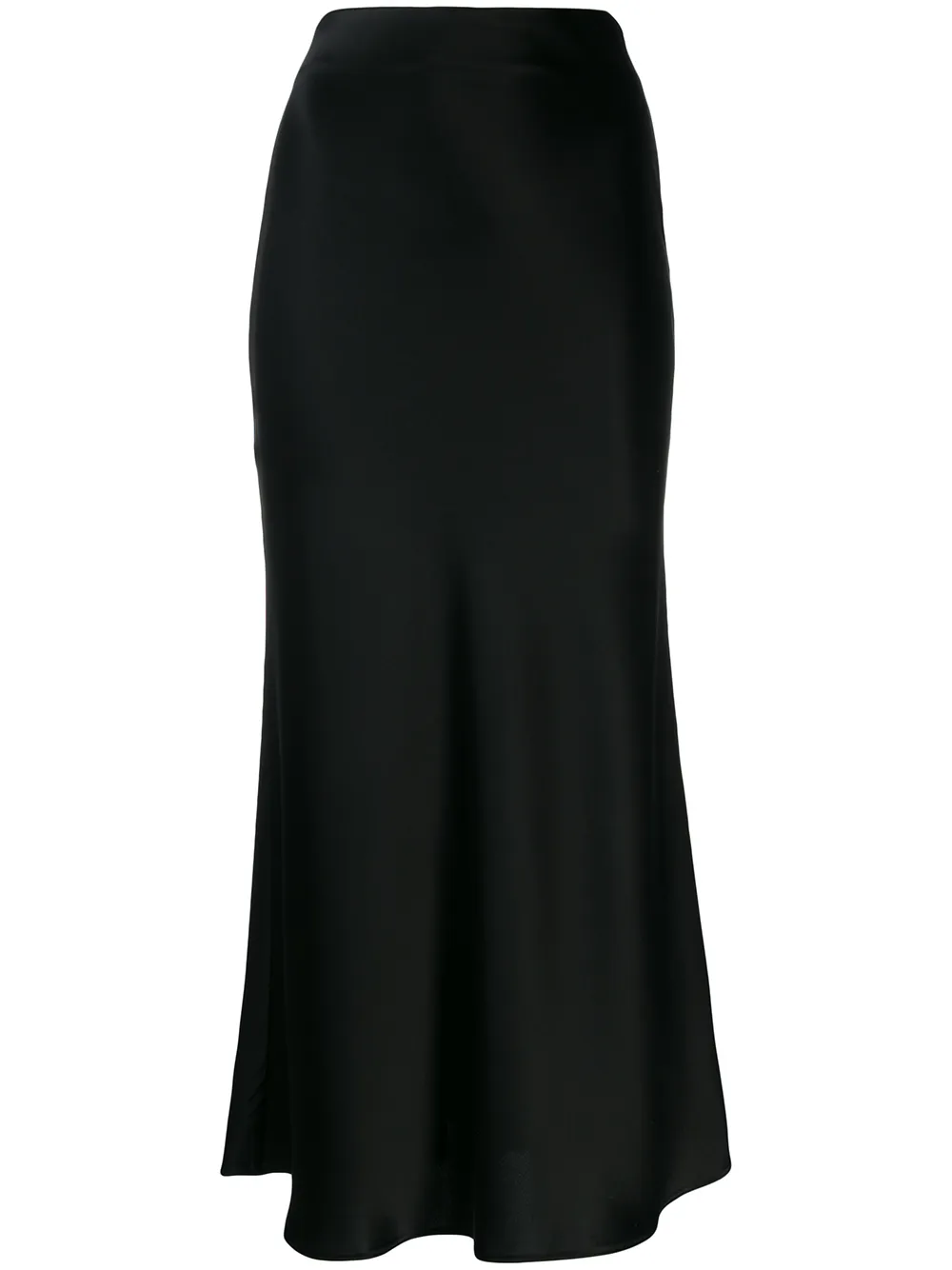 Galvan satin evening skirt - Black