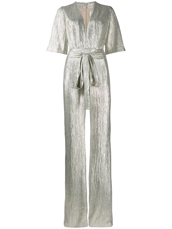 metallic jumpsuit