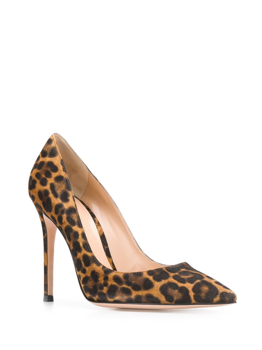 Gianvito Rossi Pumps met luipaardprint - Bruin