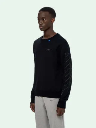 DIAG UNFINISHED SLIM SWEATSHIRT | Off 