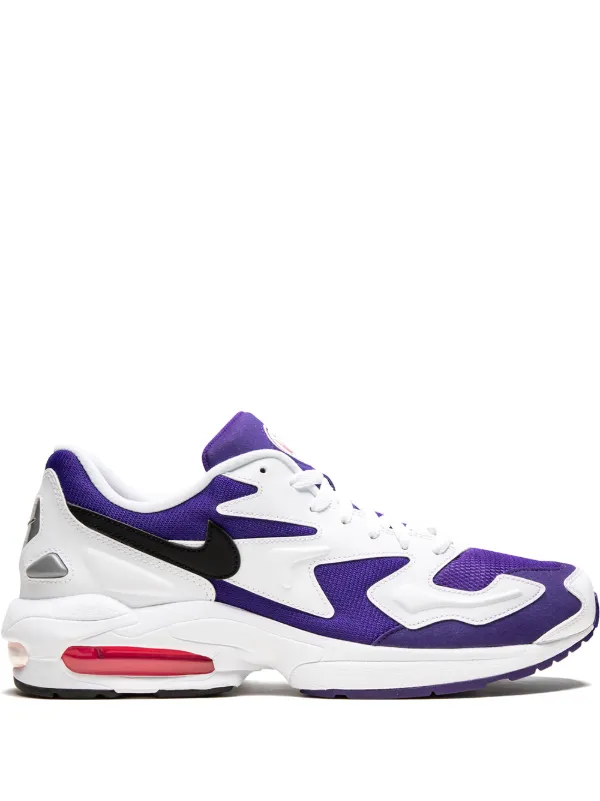 Shop white \u0026 purple Nike Air Max 2 Light sneakers with Express Delivery -  Farfetch