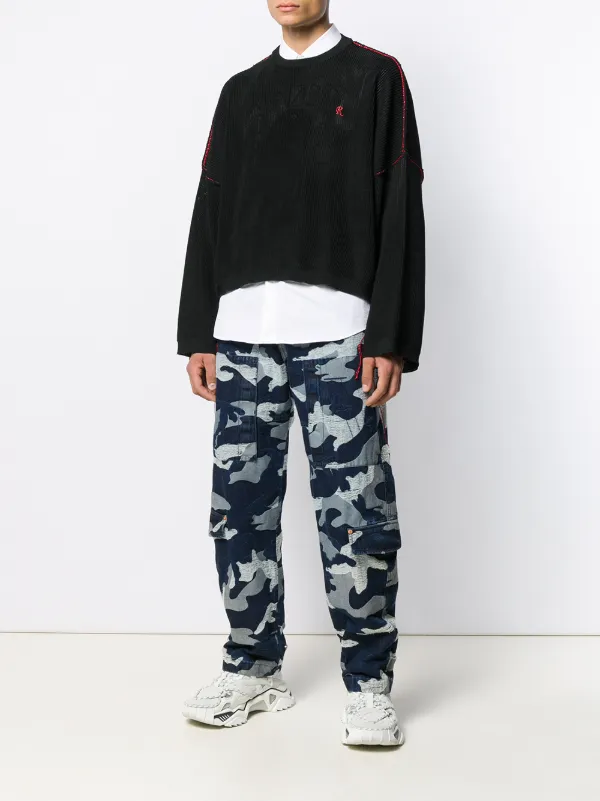 denim cargo trousers