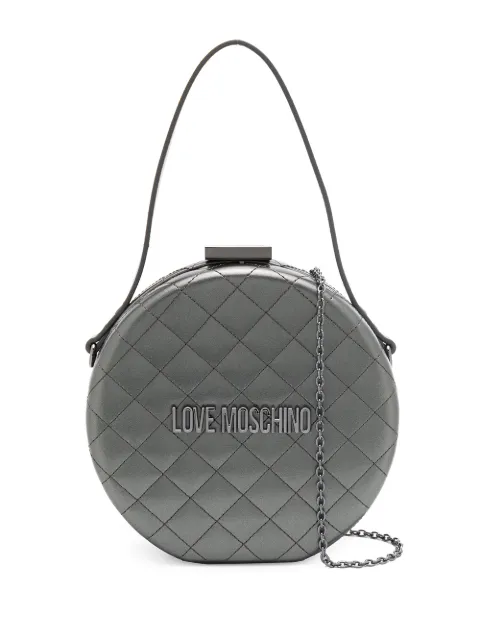 grey love moschino bag