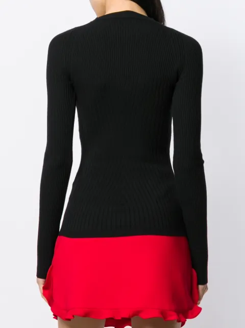Download Shop black Dsquared2 ribbed knit sweater with Express ...