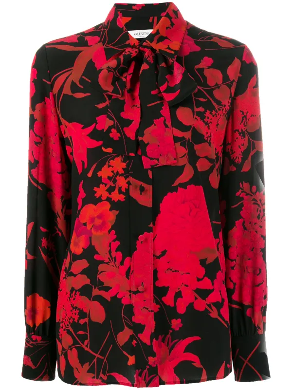 silk floral shirt