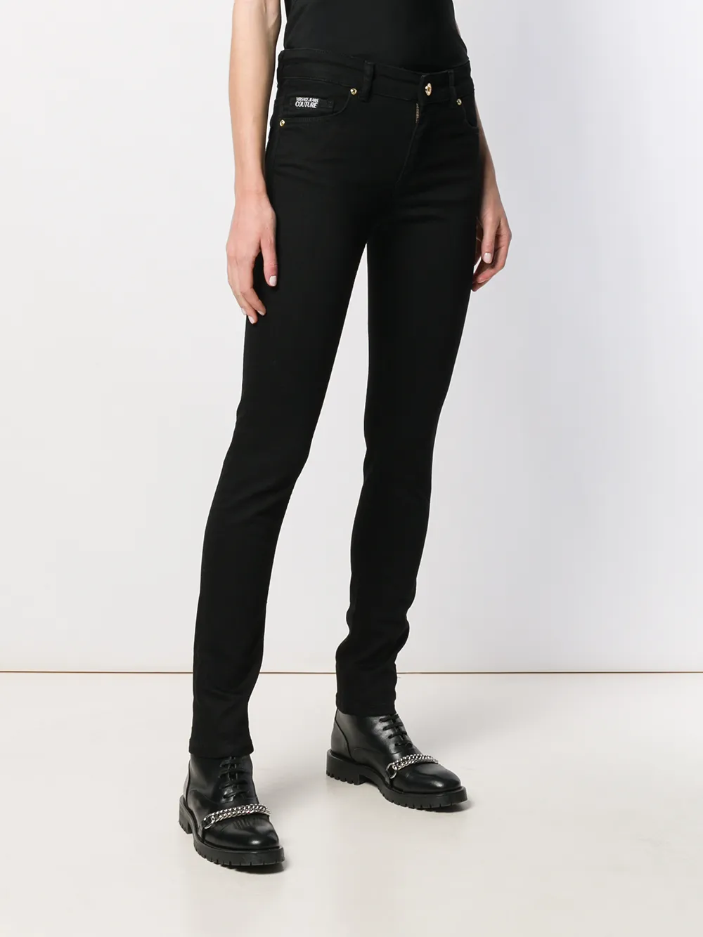 Versace Jeans Couture Skinny jeans Zwart