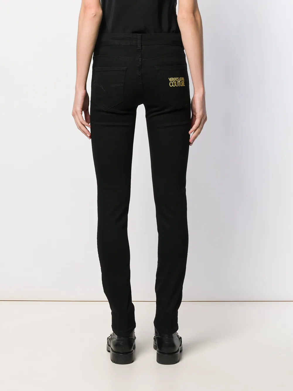 Versace Jeans Couture Skinny jeans Zwart
