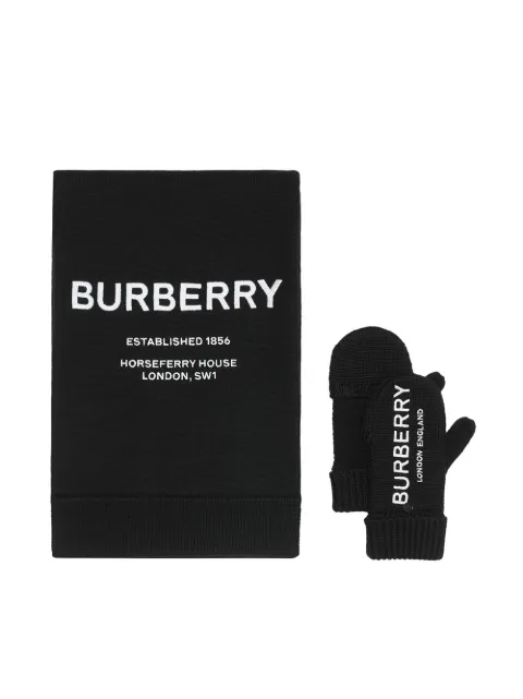 Burberry Kids طقم مكون من قطعتين مطرزة