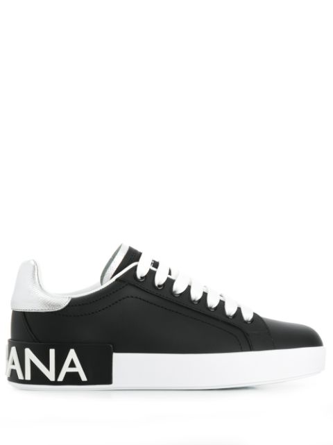 Dolce & Gabbana Portofino leather sneakers Women