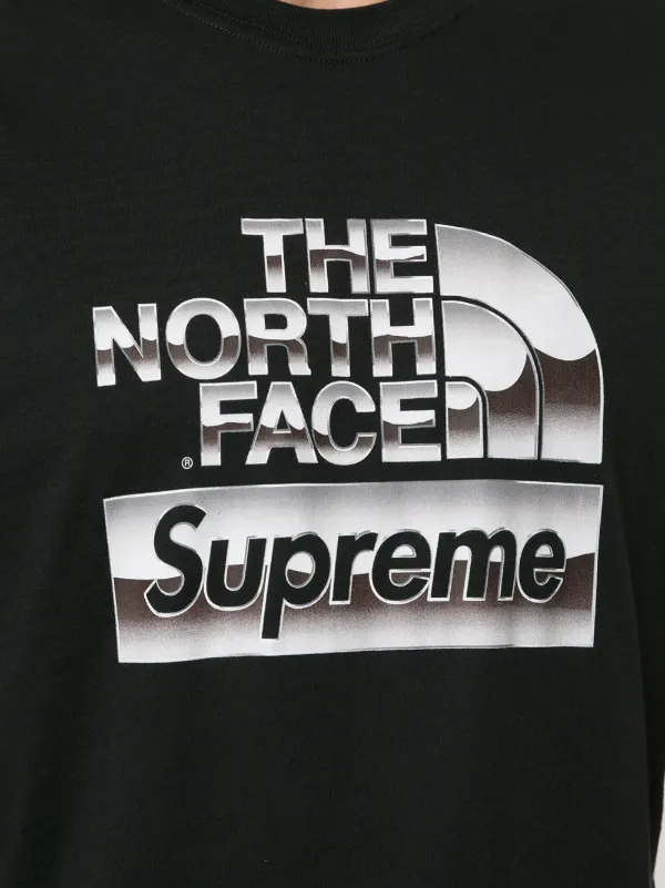 Supreme Tnf Metallic Logo T-shirt | Black | FARFETCH AO