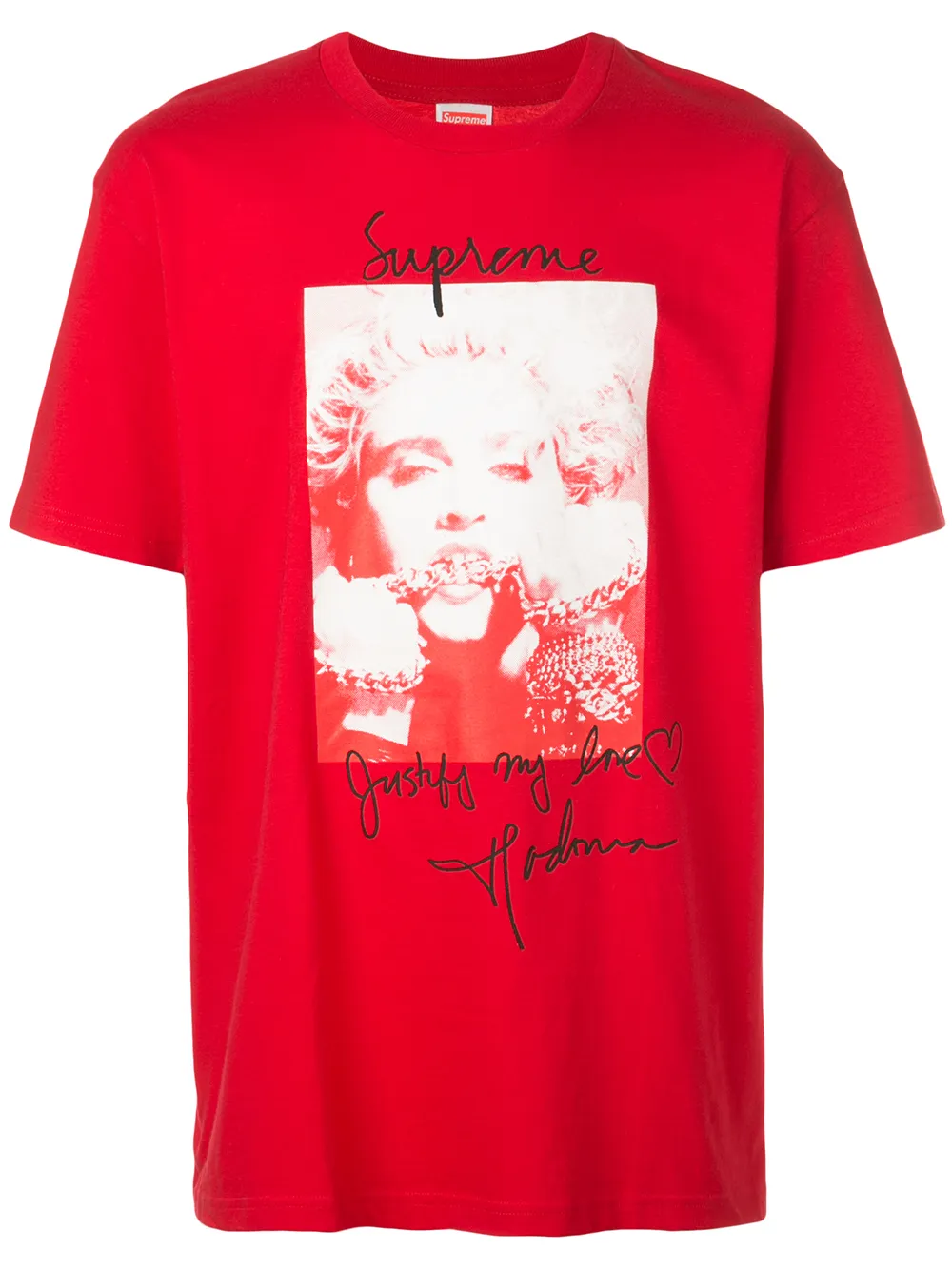 Supreme madonna outlet tee red