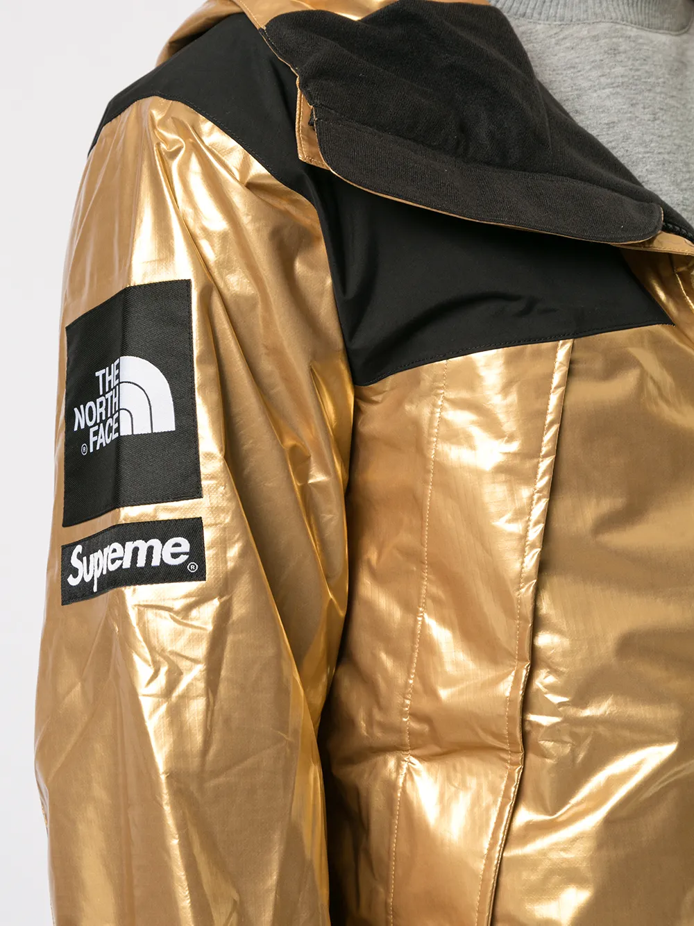 Supreme Mens x The North Face Metallic Mountain Parka Gold Size Large Ss18