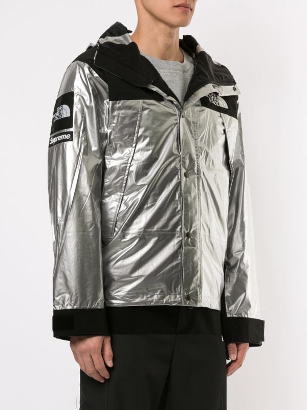 Shop Supreme x The North Face Metallic Mountain parka with Express 