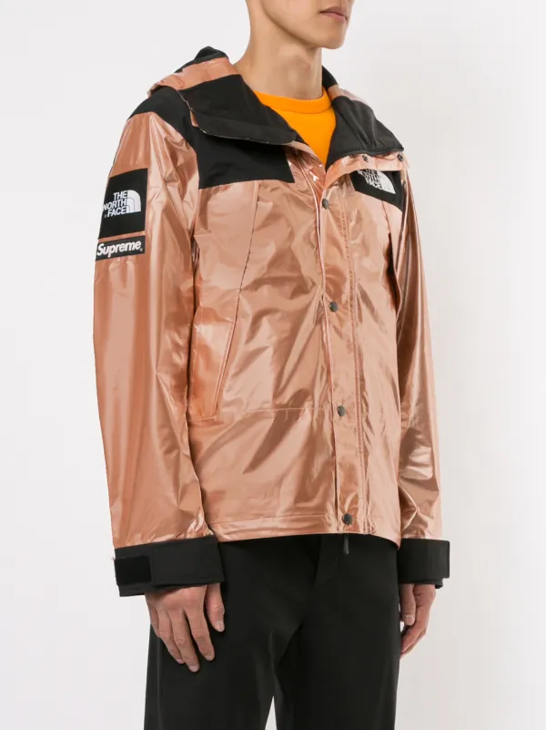 North face supreme metallic hot sale jacket