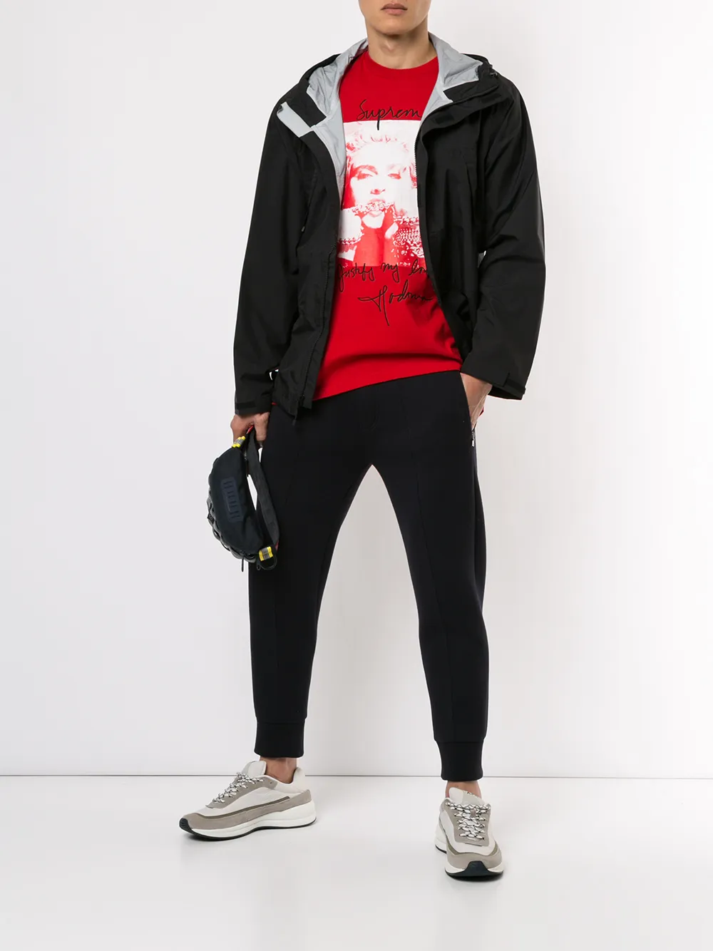 Supreme taped deals seam anorak black