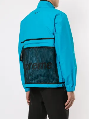 supreme nike trail running jacket blue