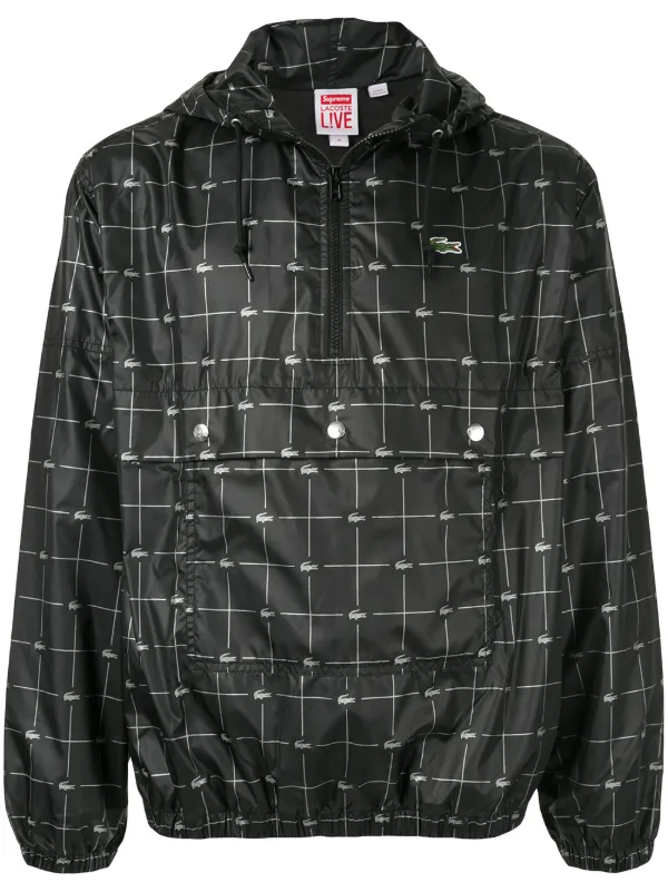 Supreme x Lacoste Reflective Grid Nylon Jacket - Farfetch