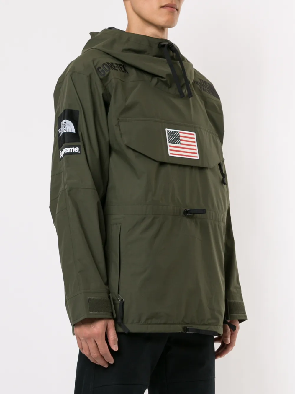 фото Supreme анорак tnf expedition