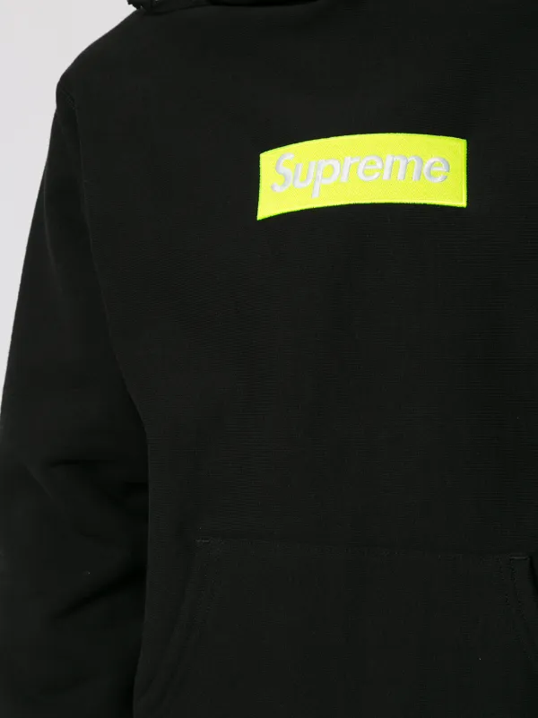 Supreme yellow clearance box logo hoodie